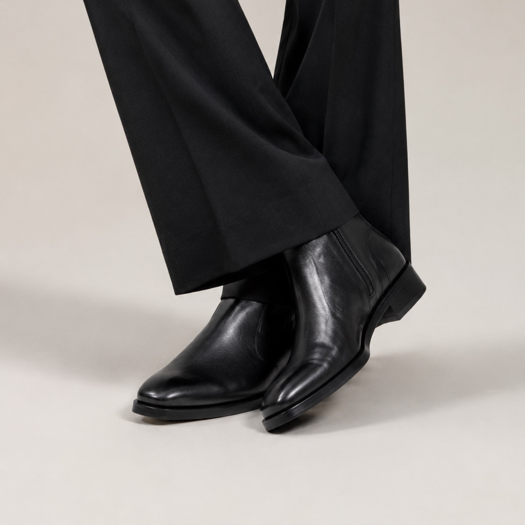 Varenzo Leather Boots
