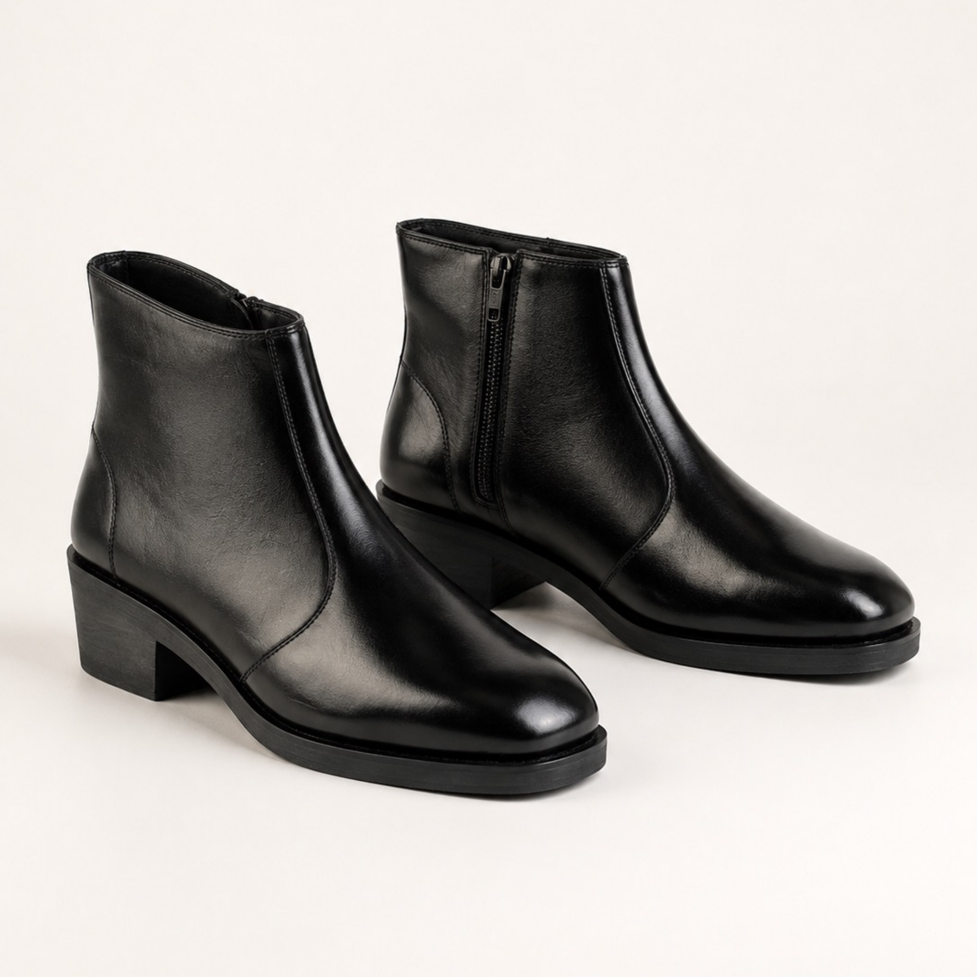 Varenzo Leather Boots
