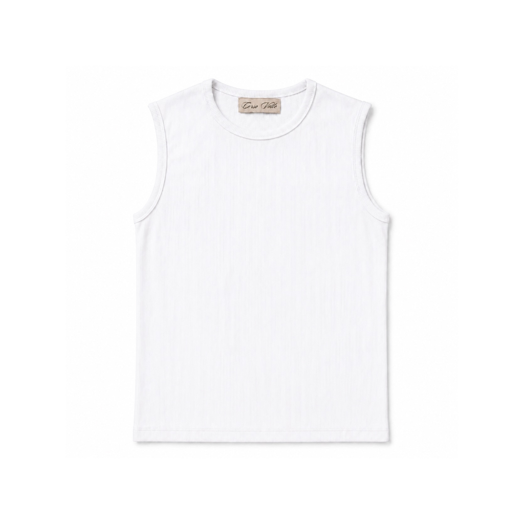 Classic White Rib Tank