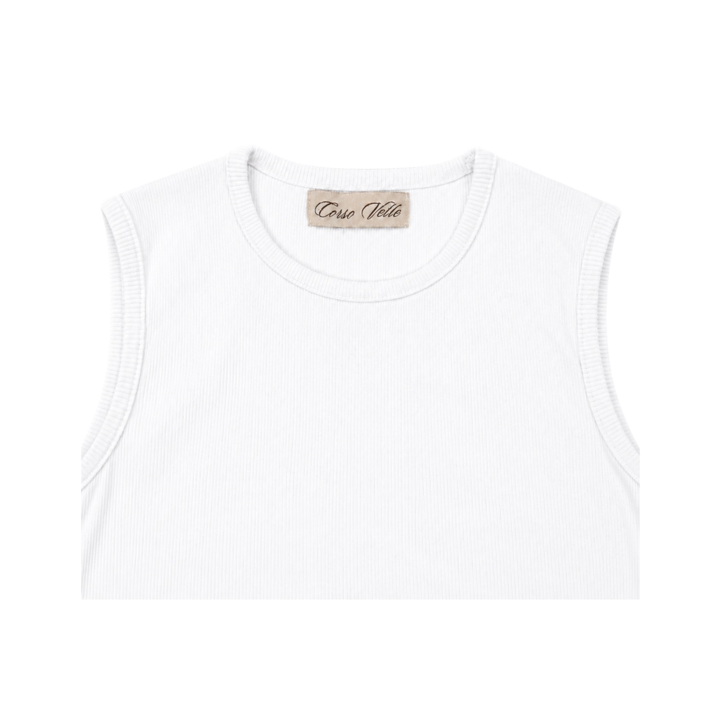 Classic White Rib Tank