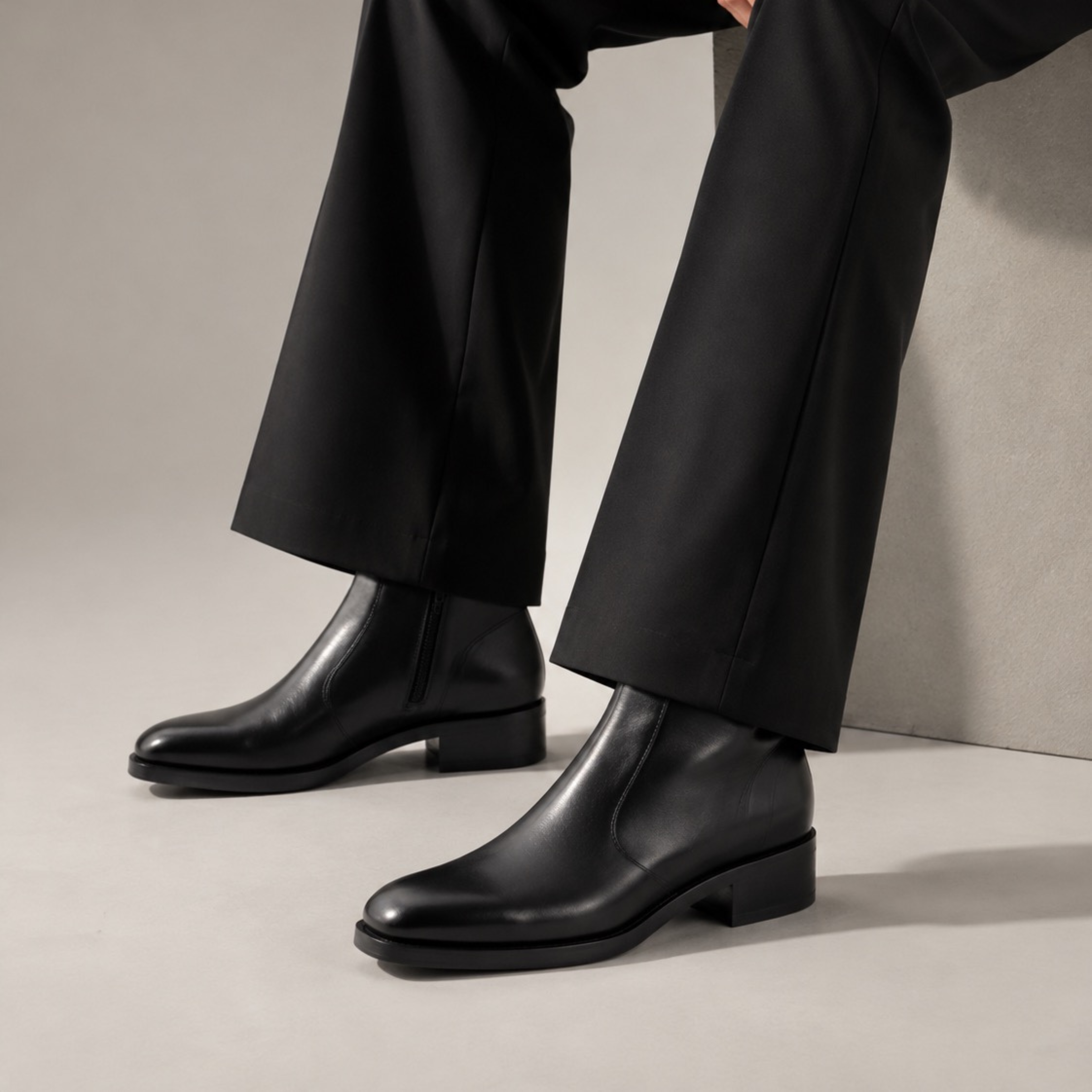 Varenzo Leather Boots