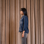 Azure | Embroidered Shirt