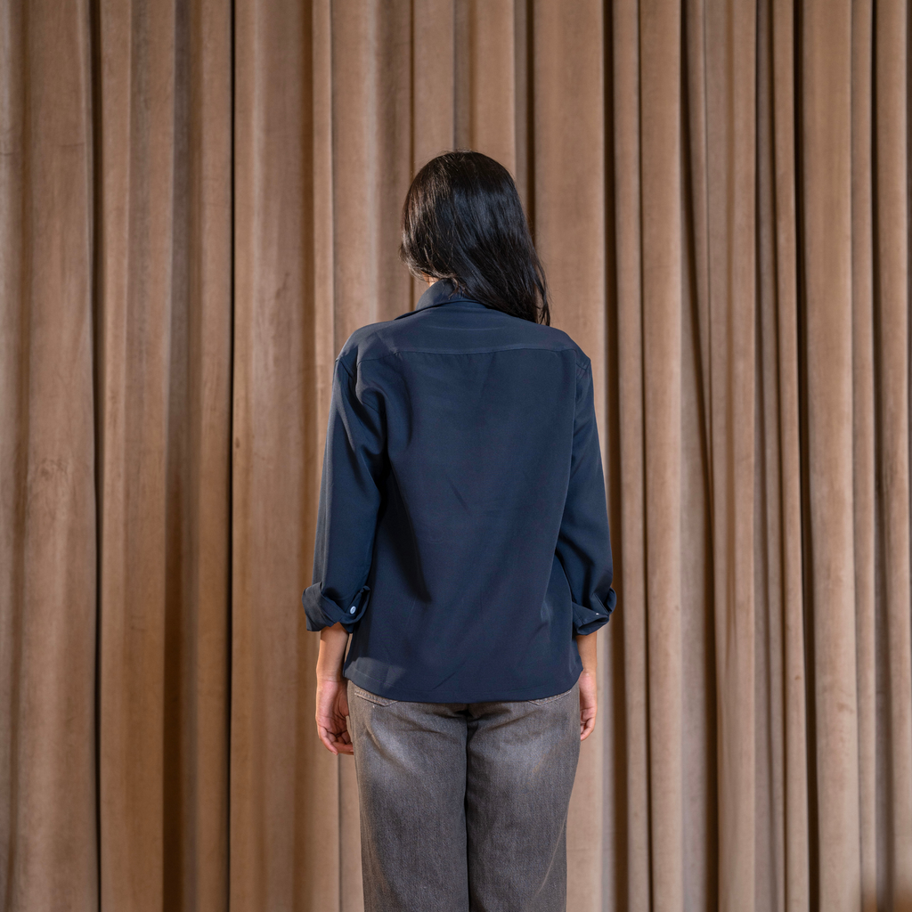 Azure | Embroidered Shirt