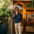 Azure | Embroidered Shirt
